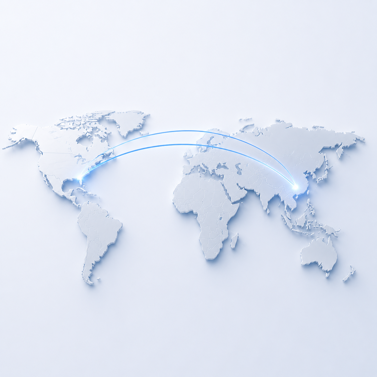 Global connections between China and North America